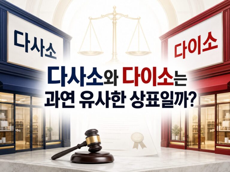 다사소와 다이소는 과연 유사 상표일까