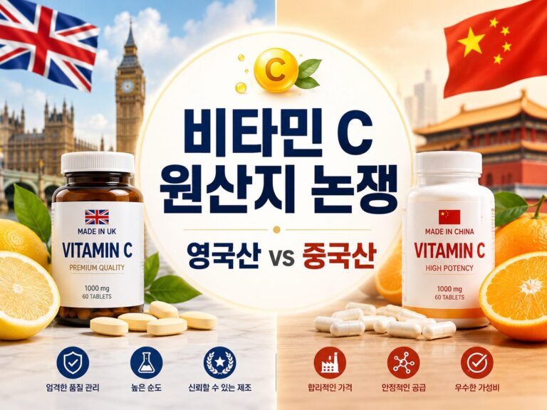 비타민c 영국산 중국산 논쟁